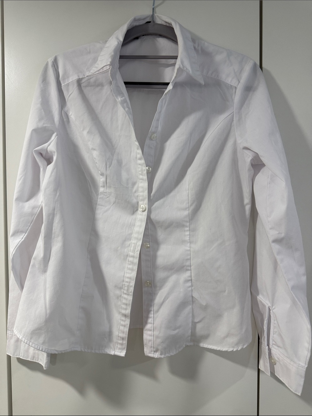 Primark White Long-Sleeve Dress Shirt
